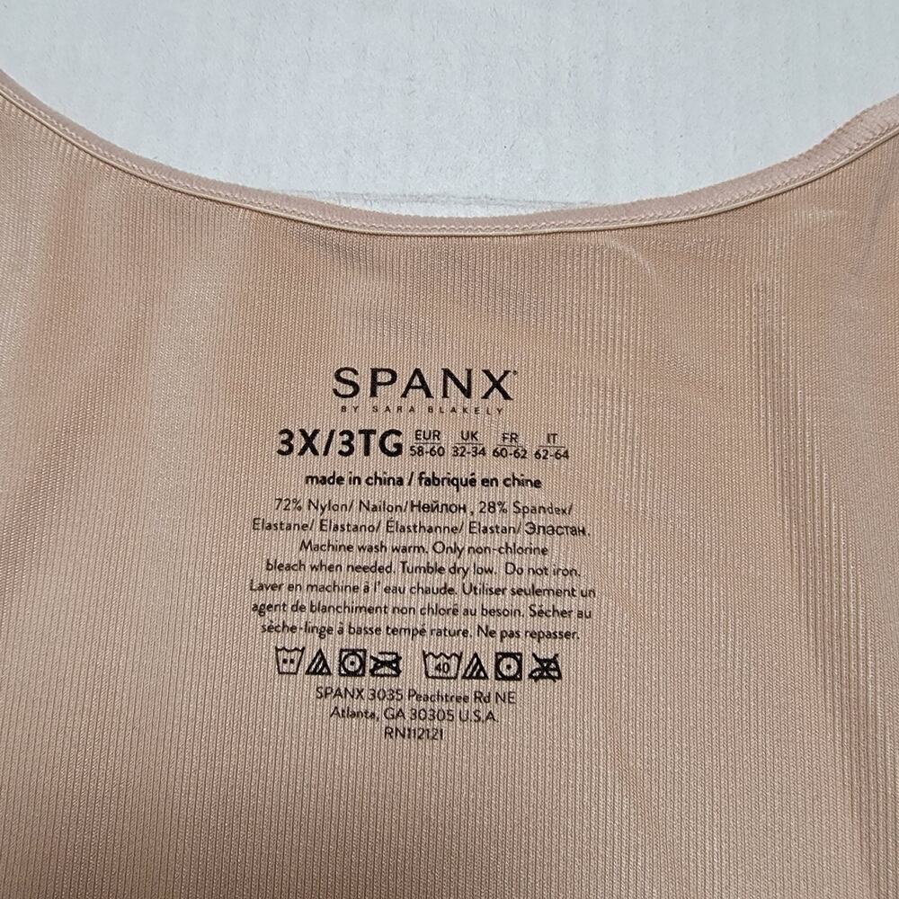 Spanx Shapewear Nude Tank Top SZ 3X - Picture 3 of 3